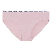 Calvin Klein youth bikini underwear in soft pink, logo waistband