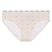 Calvin Klein youth bikini underwear in off-white with small symbol print