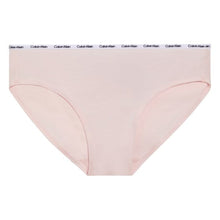 Calvin Klein youth bikini underwear in pale pink with Calvin Klein logo waistband
