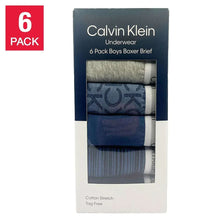 Boys boxer briefs 6-pack in mixed colors, cotton stretch, tag-free