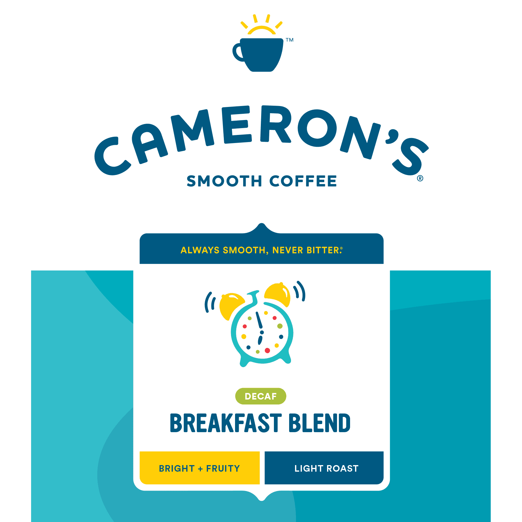 Cameron's Coffee Breakfast Blend Light Roast Whole Bean Coffee - 4lb
