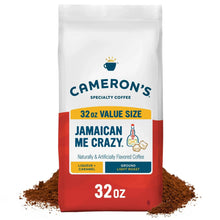 Ground coffee bag, Cameron's 32 oz Jamaican Me Crazy light roast
