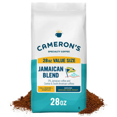 Cameron's Coffee Jamaican Blend Dark Roast Ground Coffee - 28oz - USA MEGA SHOP