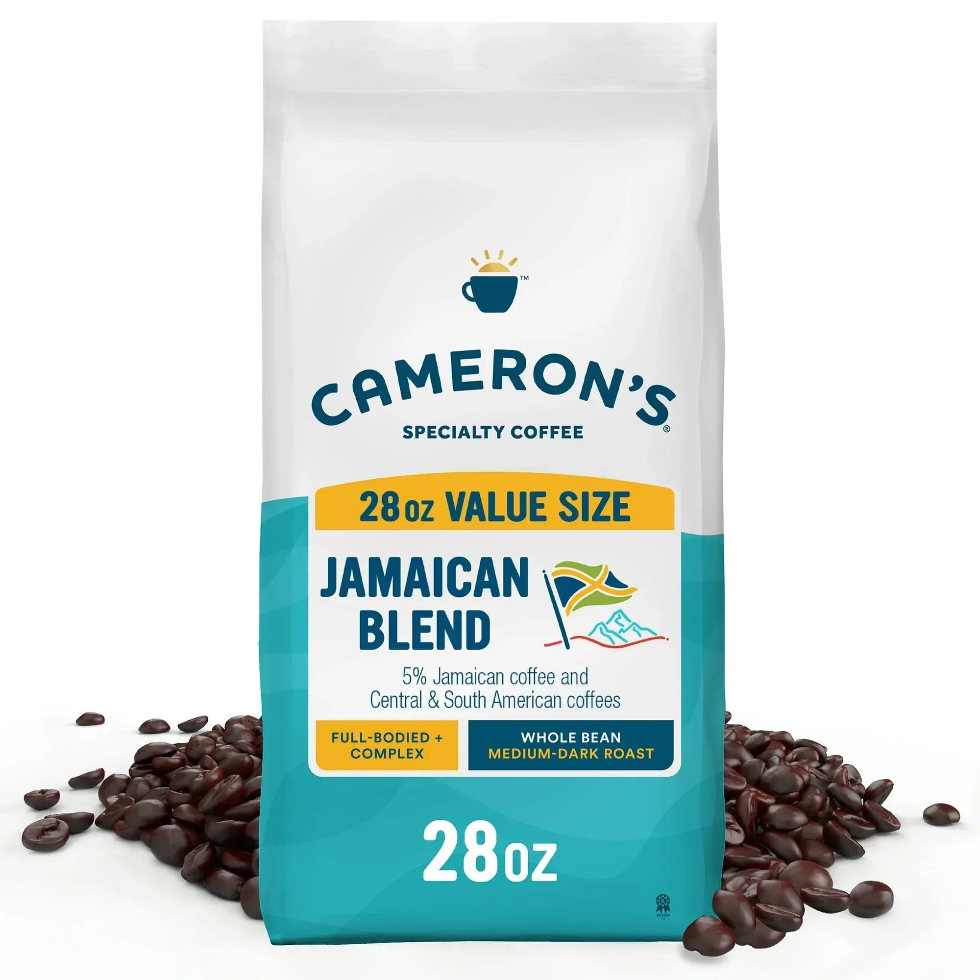 Cameron's Coffee Donut Shop Medium Roast Whole Bean Coffee - 28 oz