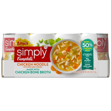 Campbell's, Simply Chicken Noodle Soup, 18.6 oz, 8-Count