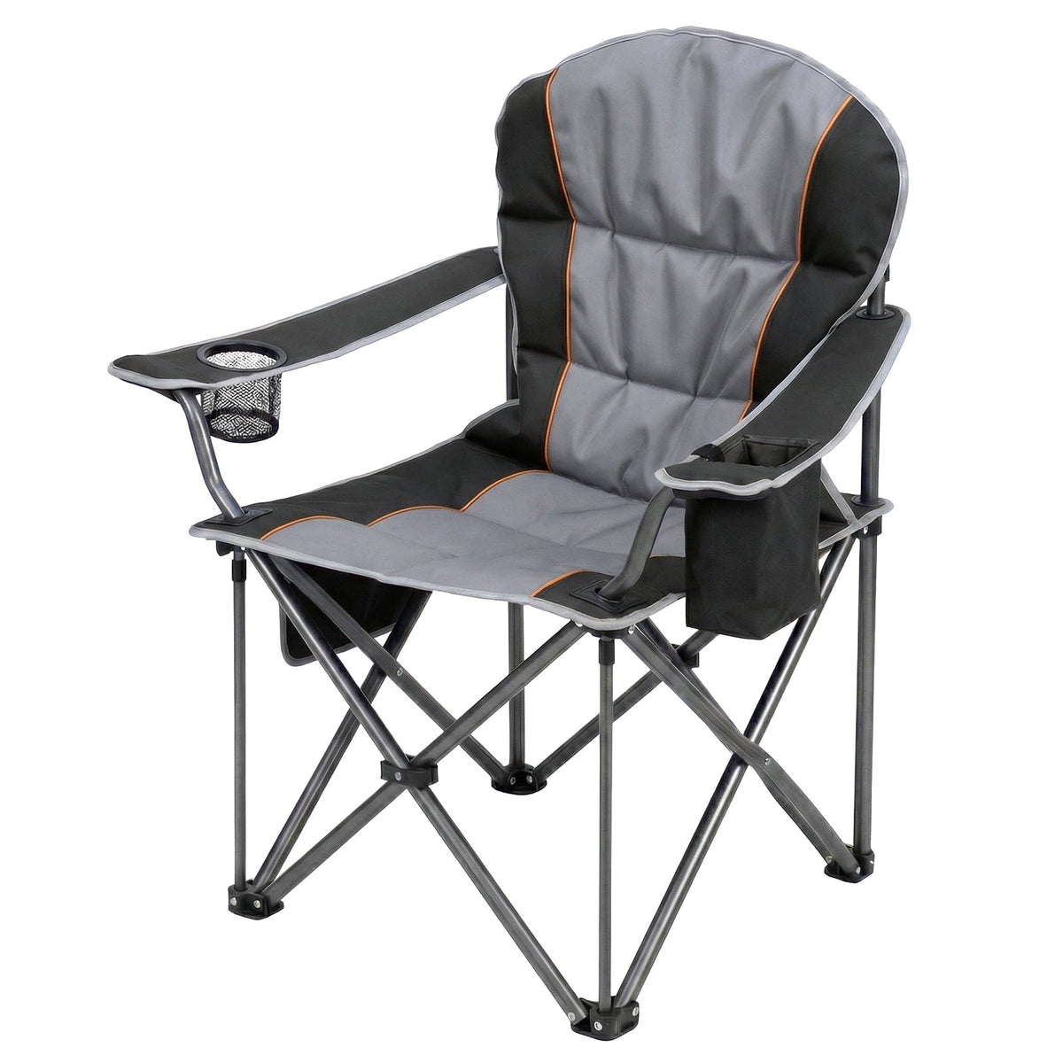 Alvantor Oversized Camping Folding Chair Heavy Duty 500lbs Capacity, Cup Holder & Cooler Bag, Portable for Outdoor