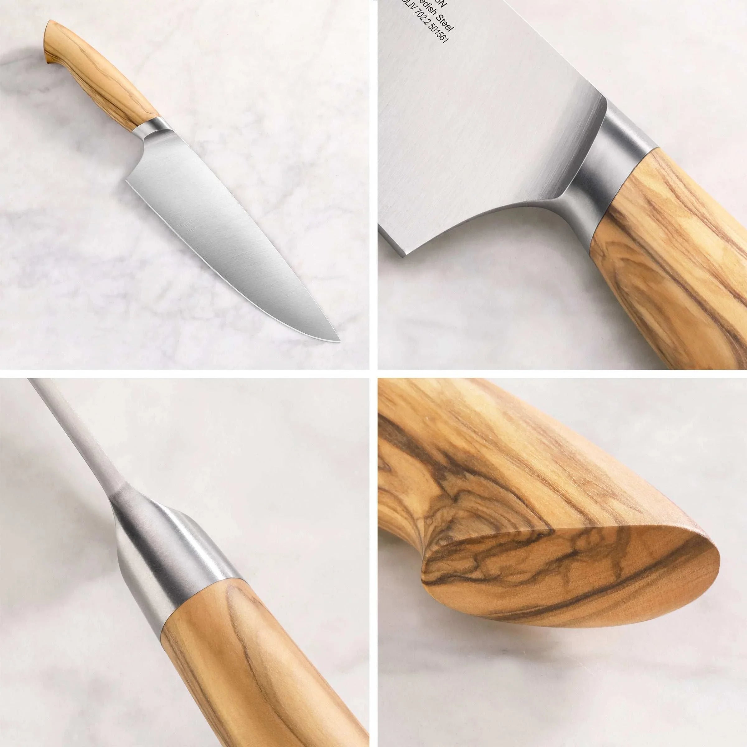 Cangshan OLIV Series Swedish Steel 15-Piece Knife Block Set, Maple Block - USA MEGA SHOP