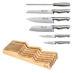 Cangshan Sanford Series 7-piece German Steel In-Drawer Knife Set - USA MEGA SHOP