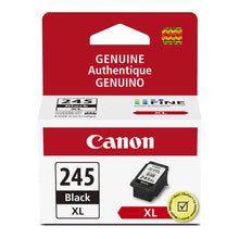 Canon PG-245 XL black ink cartridge in retail package with genuine label front