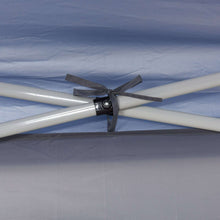 Canopy roof section with black vent flap and tie strap