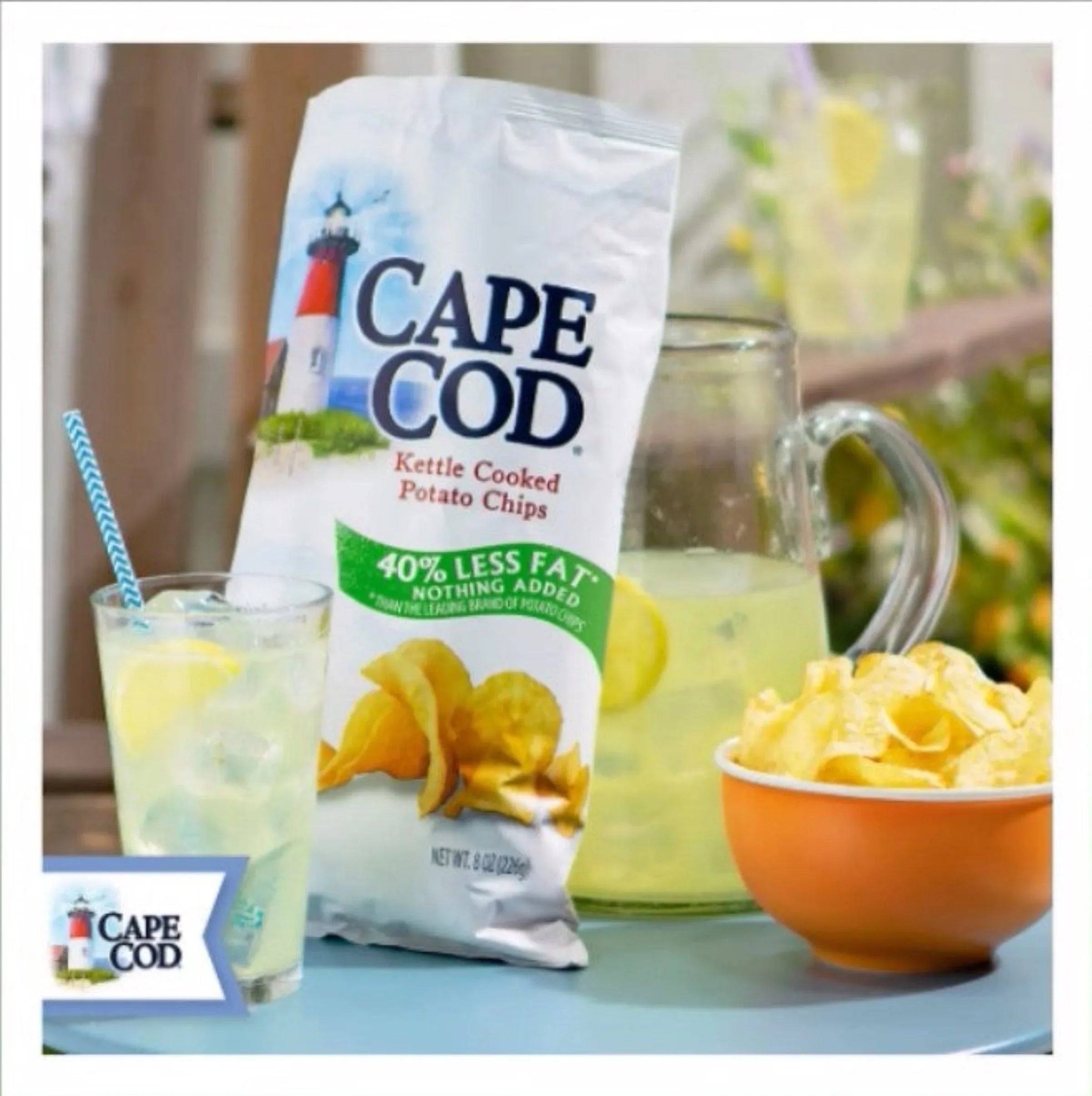Cape Cod Less Fat Original Kettle Cooked Potato Chips, 28 oz. - USA MEGA SHOP