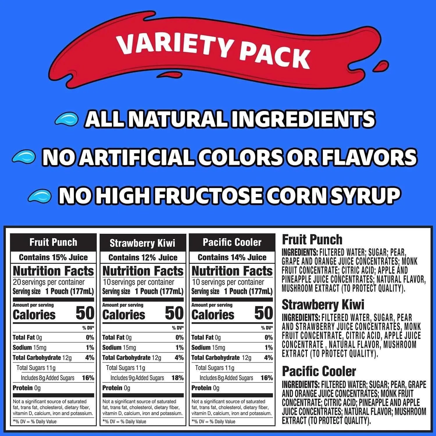 Capri Sun Variety Pack (6 Fl. Oz. Pouches, 40 Pk.)