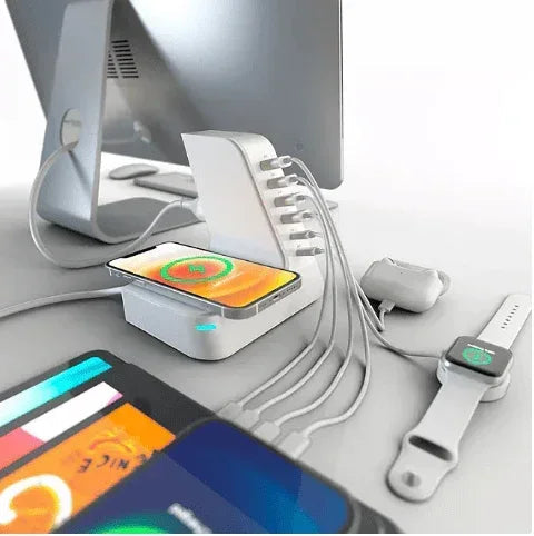 Atomi 20W Qi Wireless Charging Multiport Charge Tower