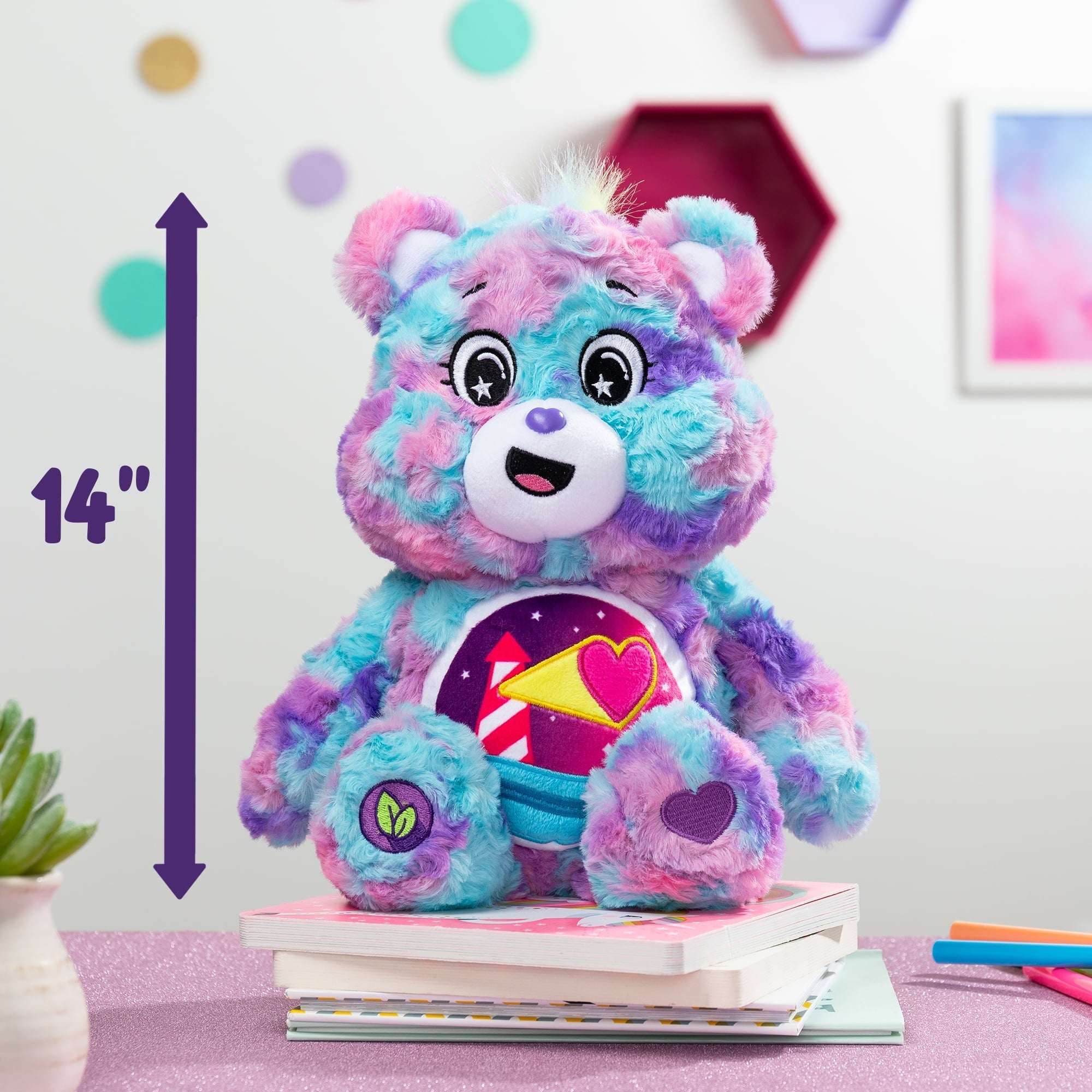 Care Bears - 14" Medium Plush - Color Splash Collection, For Ages 4 Years and Up