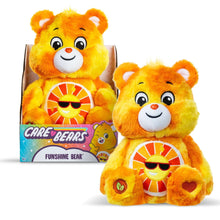 14 in plush bear set with two orange bears and round sun-like chest emblem