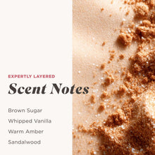 Close-up of exfoliating brown sugar granules on skin surface
