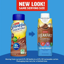 Breakfast Essentials rich milk chocolate drink bottles with packaging change graphic