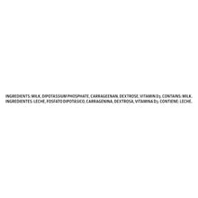 Evaporated milk 12-pack ingredients panel with milk and vitamin D3 text