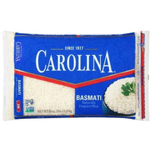 Carolina basmati rice bag front with rice photo and net weight label