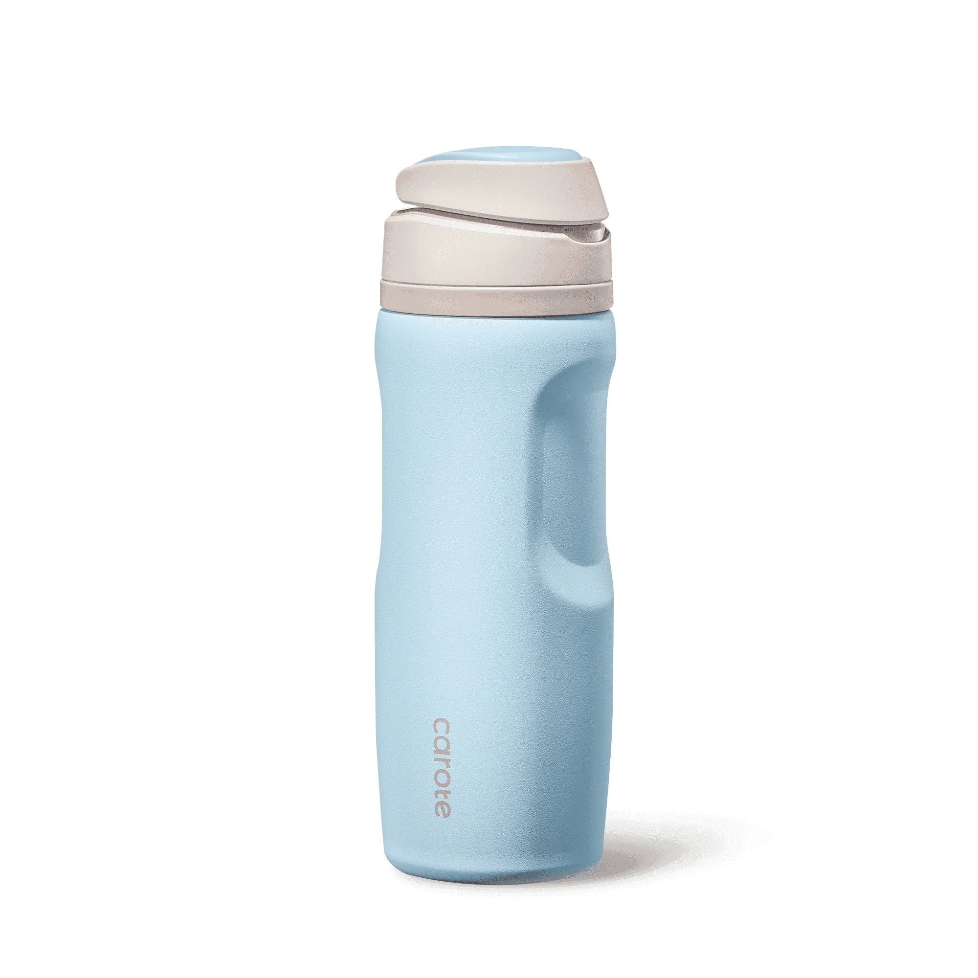 Carote 2-Pack Stainless Steel Water Bottle, Insulated Tumbler with Straw, Vacuum Sealed & Leakproof, 16 fl oz Pink & 26 fl oz Blue - USA MEGA SHOP