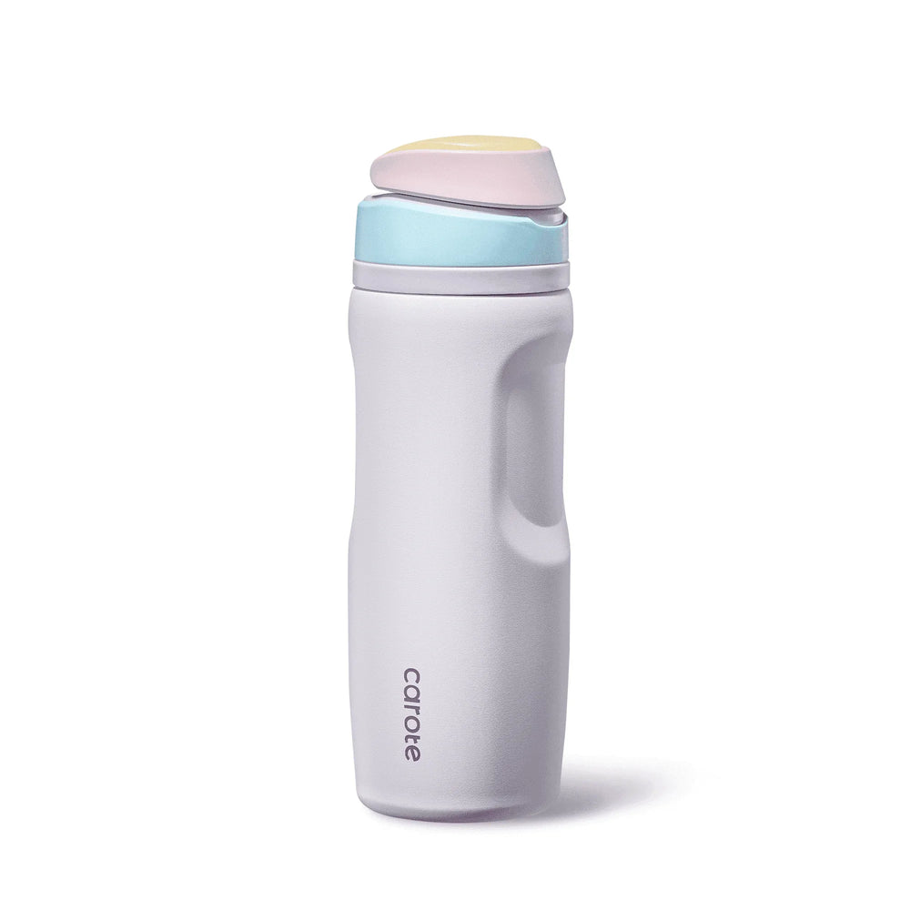Carote 2-Pack Stainless Steel Water Bottle, Insulated Tumbler with Straw, Vacuum Sealed & Leakproof, 16 fl oz Pink & 26 fl oz Blue - USA MEGA SHOP