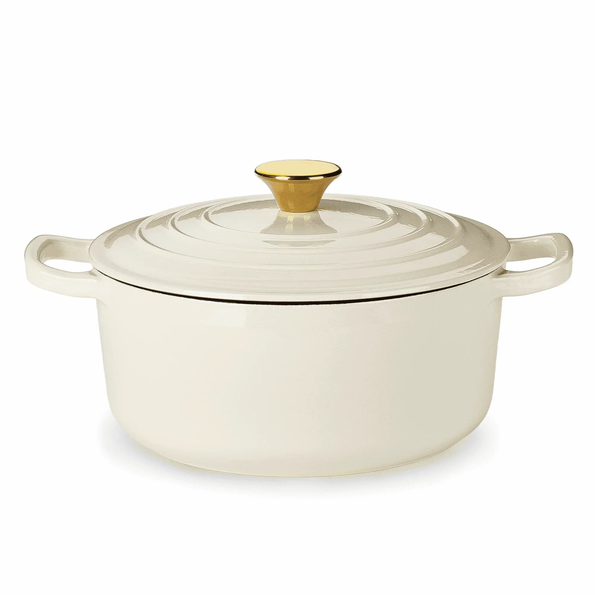 Carote 4.5QT Enamel Cast Iron Dutch Oven,9.5"Round Soup Pot with Lid, Induction Compatible，Blue