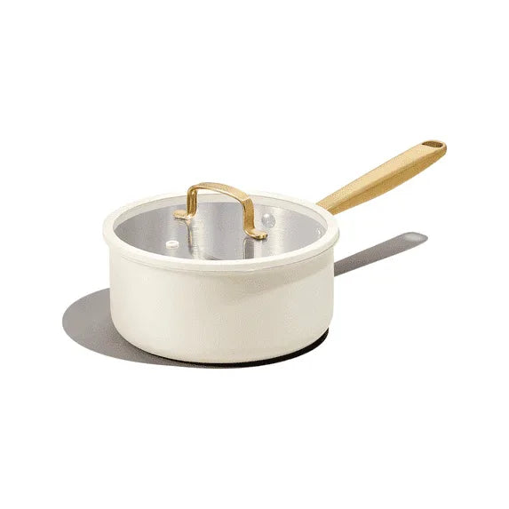 Carote 6-Piece Tri-Ply Stainless Steel Saucepan Set with Steamer, 1.5QT & 3QT Ceramic Cooking Pots, Induction Compatible