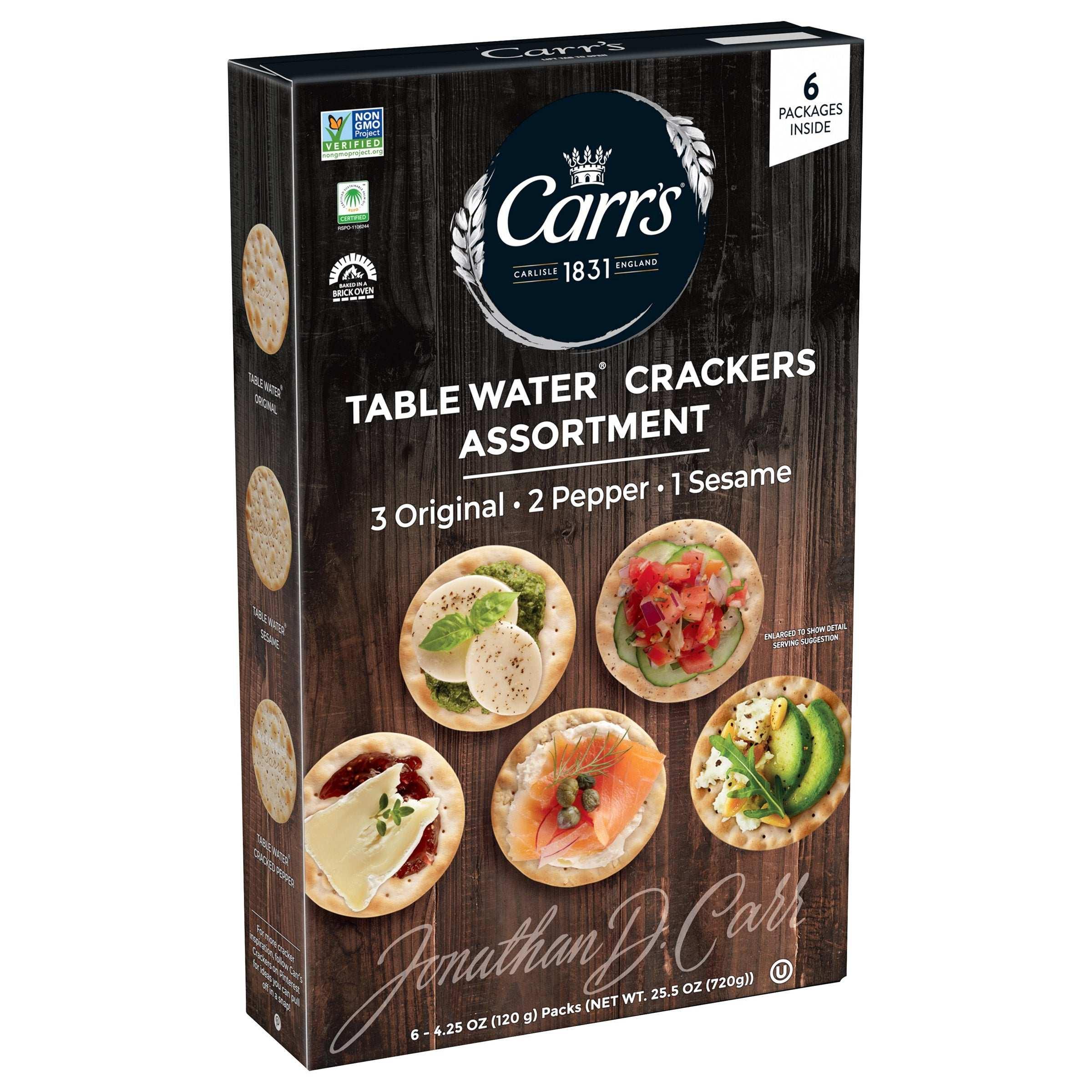 Carr's Table Water Crackers, Variety Pack, 25.5 oz - USA MEGA SHOP