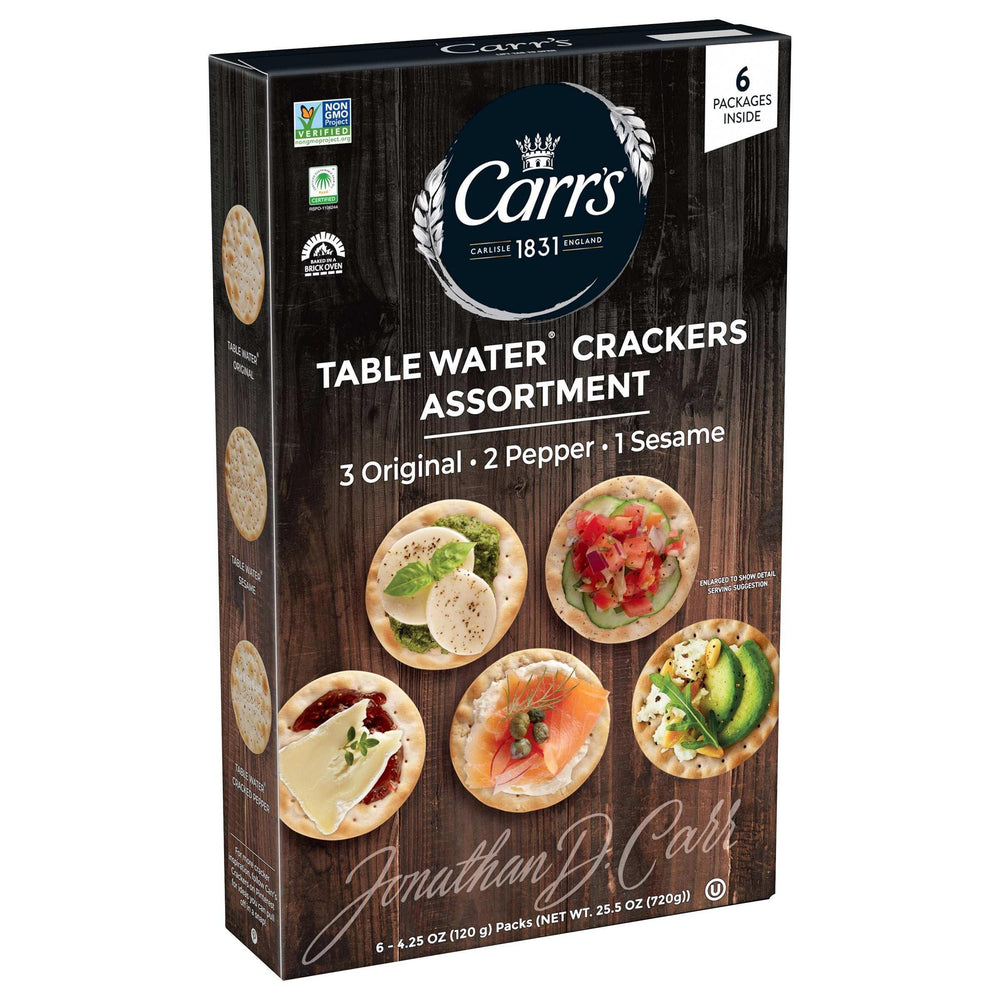 Carr's Table Water Crackers, Variety Pack, 25.5 oz - USA MEGA SHOP