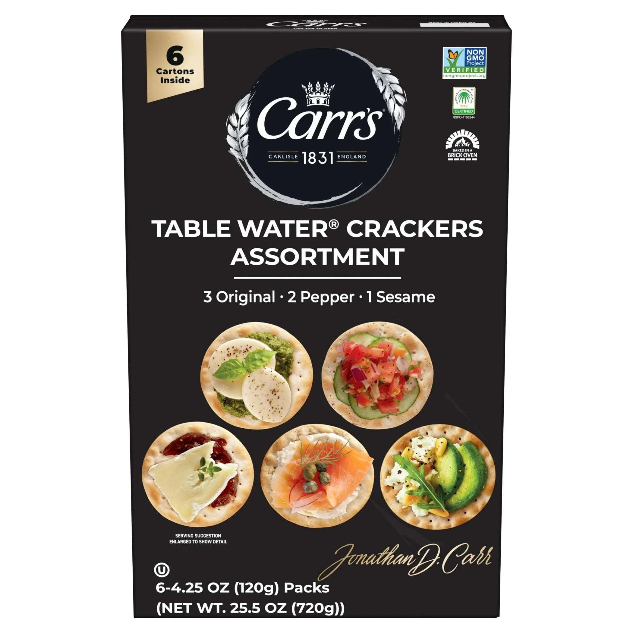 Carr's Table Water Crackers, Variety Pack, 25.5 oz - USA MEGA SHOP