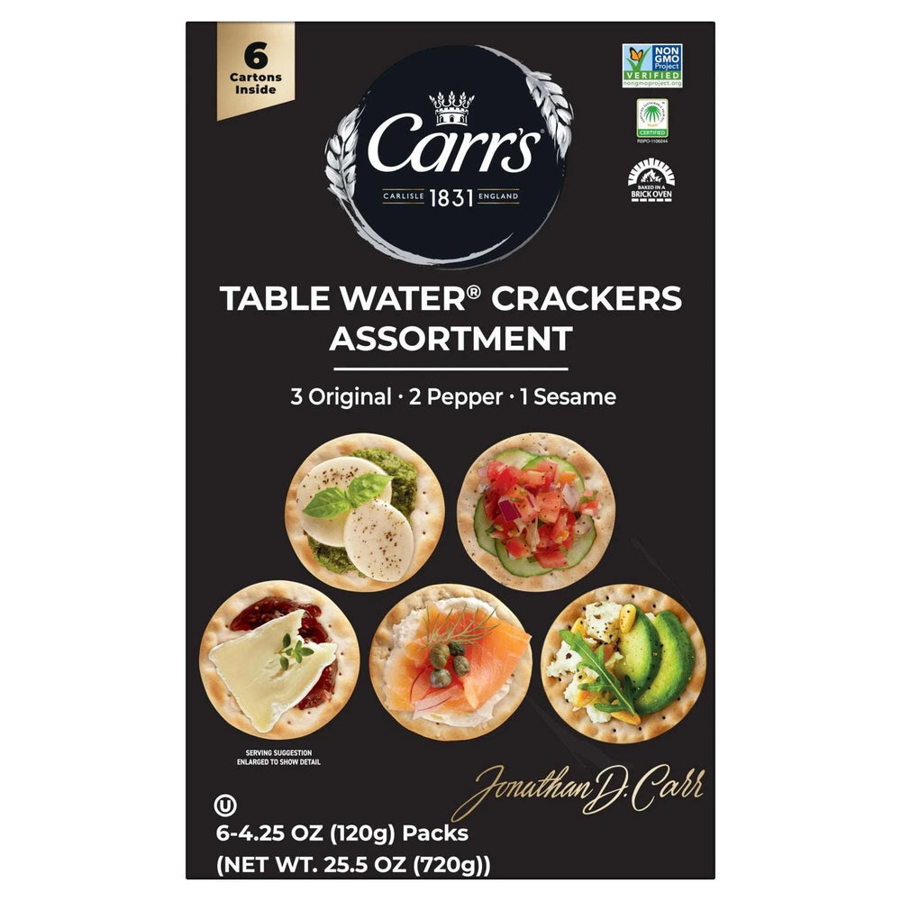 Carr's Table Water Crackers, Variety Pack, 25.5 oz - USA MEGA SHOP