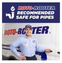 Dishwasher detergent pacs with Roto-Rooter safe for pipes seal