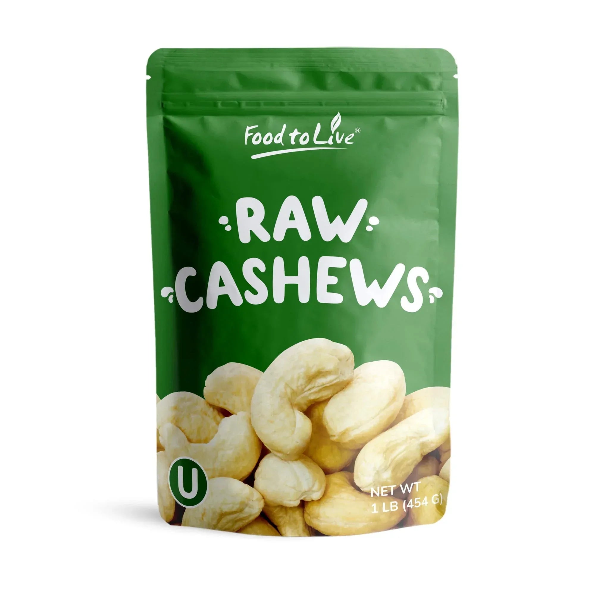 Cashew Nuts, 1 Pound – Non-GMO Verified, Large Size W240, Unsalted, Kosher