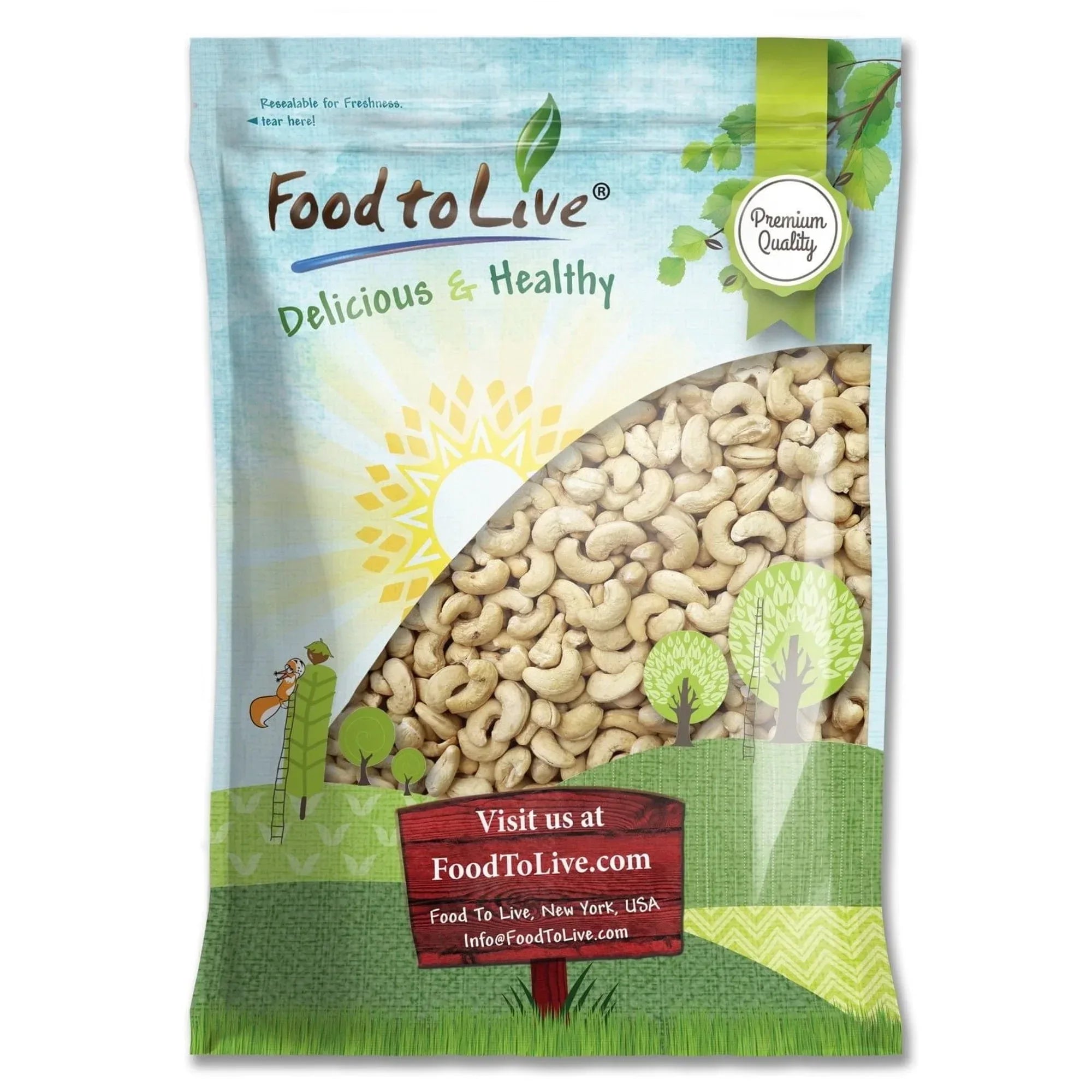 Cashew Nuts, 1 Pound – Non-GMO Verified, Large Size W240, Unsalted, Kosher