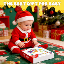 Play arch baby toy box featuring colorful hanging animal sensory figures