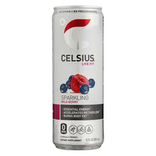 Sparkling energy drink can, Wild Berry flavor, Celsius Live Fit