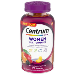 Centrum Multigummies Womens Gummy Vitamins, Multivitamin With Vitamin A, B & C, Assorted Fruit, 100 Count