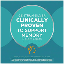 Clinically proven memory badge graphic for older adults supplement