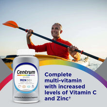 Centrum Silver Men 50+ multivitamin bottle, complete formula with vitamins C and zinc