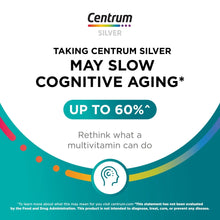 Centrum Silver Men 50+ label: may slow cognitive aging, up to 60% claim