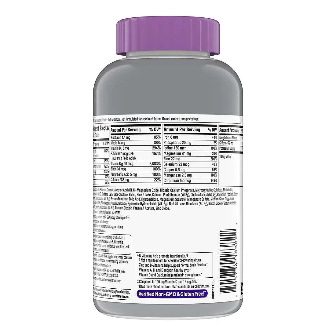 Centrum Silver Women’s Multivitamin and Multimineral Supplement Tablets, 275 Count