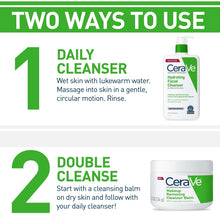 CeraVe Hydrating Facial Cleanser bottle with green pump