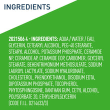 Ingredients list for CeraVe Hydrating Facial Cleanser