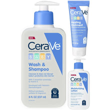 CeraVe Baby Wash & Shampoo pump bottle, blue label, 8 fl oz