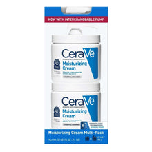 CeraVe Moisturizing Cream multi-pack with two white jars and interchangeable pump