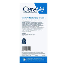 CeraVe Moisturizing Cream multi-pack box back with ingredient and directions text