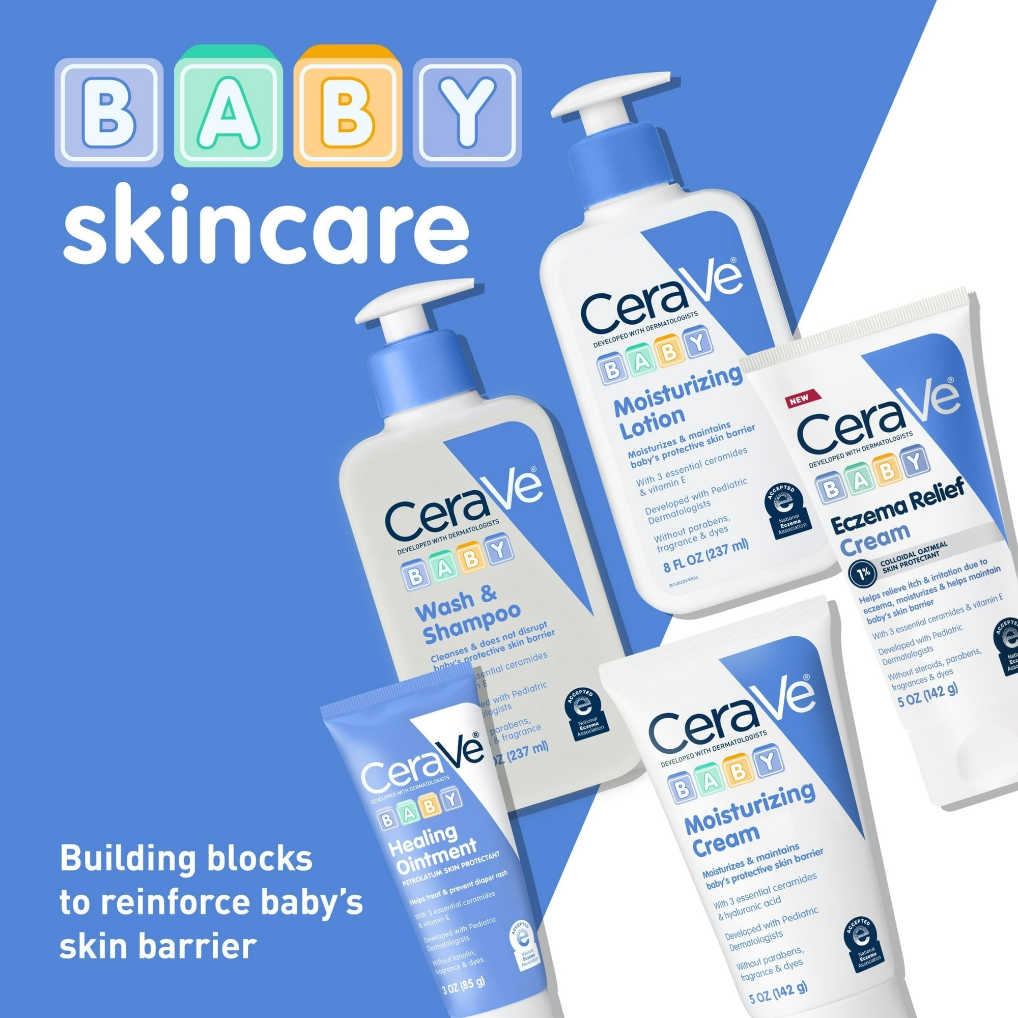 CeraVe Baby Moisturizer Lightweight Face & Body for Sensitive Skin & Eczema Prone Skin