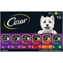 Wet dog food variety pack, 36-count 3.5 oz trays, assorted flavors in sauce