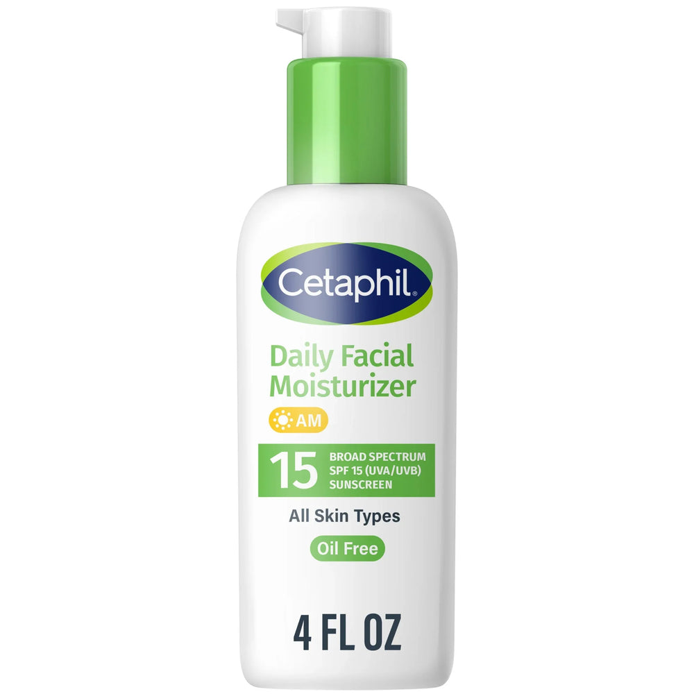 Cetaphil Daily Facial Moisturizer Lotion for Sensitive Skin Care, Broad Spectrum SPF 15, 4 fl oz - USA MEGA SHOP