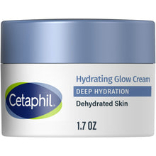 Cetaphil face cream jar with blue lid, Hydrating Glow Cream Deep Hydration, 1.7 oz